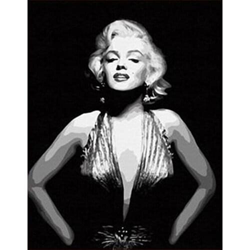 40*50cm pictures on the wall Marilyn Monroe painting by numbers wall pictures for living room cuadros decoracion paintings G002