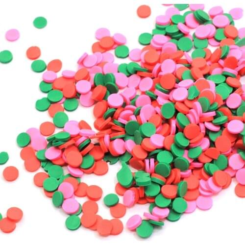 50g/200g Polymerlk Brown Chocolate Polymer Clay Slices 5*5MM Miniature Dollhouse Nail Art Slices Cheap Bulk 5MM Circle Clay