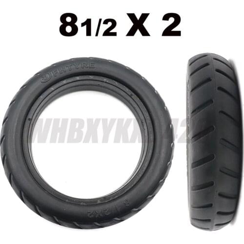 8 1/2x2 tire for M365 Electric Scooter Thickened Anti-slip 8.5 Inch Tubeless Tire Non-pneumatic Skateboard Solid Wheels Tire