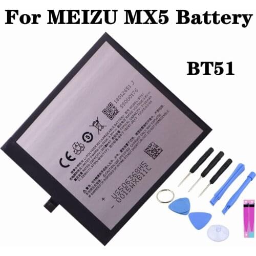 BT51 MX5 Battery 3150mAh For MEIZU MX5 M575M M575U Phone Battery + Tools