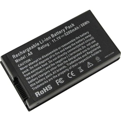 5200mAh for Asus Laptop battery A8 Series A8000 A8000F F8 F81 F81Se F83 A8Jm A8Jn A8Jp A8Jr A32-A8 A8TL751 L3TP.B991205