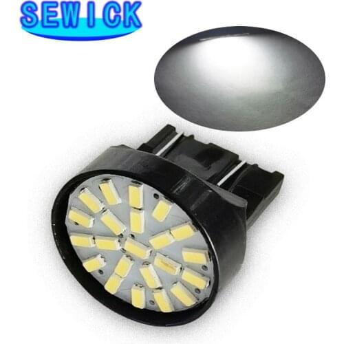 50x T20 LED 7443 7440 W21/5W 3014 1206 22 SMD car reversing backup lamp stop brake light turn steering direction indicator lamp