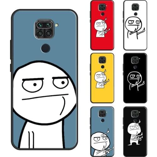 Funny Man Middle Finger Case For Xiaomi Redmi Note 10 Pro Note 9 Pro 7 8 9S 8T Cover For Redmi 9T 9A 9C K40 7A 8A