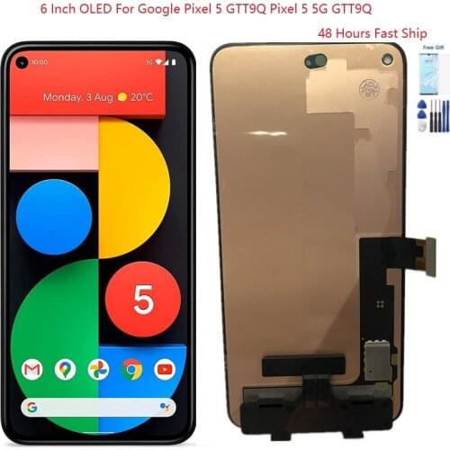 6 Inch OLED For Google Pixel 5 Lcd GTT9Q GD1YQ Display Touch Digitizer Assembly For Google Pixel 5 Display Screen Pixel5 5G Lcd
