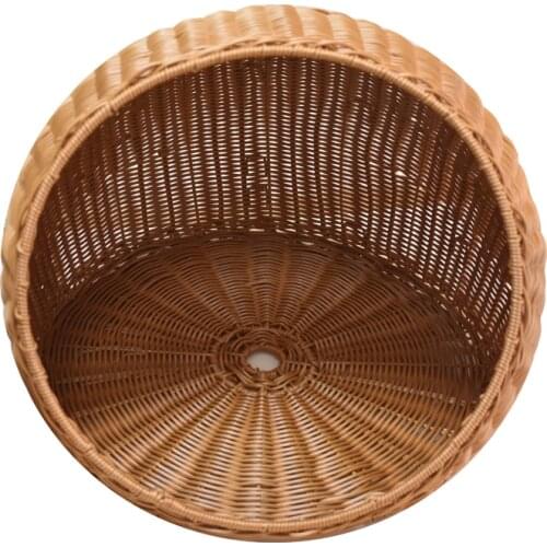 Handmade travel cats bed nest washable Four Seasons universal cute shape closed imitation rattan cats house strong durable