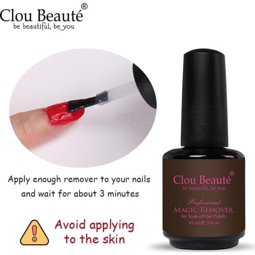 Clou Beaute 15ml Remover Gel No Harm Nail Art Primer Clean Off Acrylic For Nail Gel Lacquer Burst Magic Cleaner Degreaser