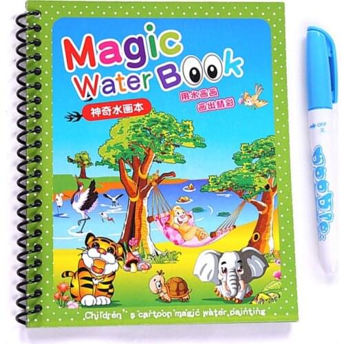 Montessori Toys Children Coloring Book Magic Water Coloring Toy Drawing Book for Children Sensory Toys Early Learning Aids Kids