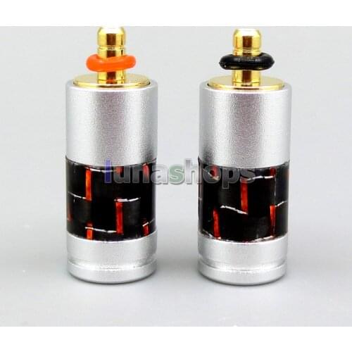 Carbon Shell DIY Custom Made Adapter Pins Plug For UE Live UE6Pro Lighting SUPERBAX IPX Earphone LN006169