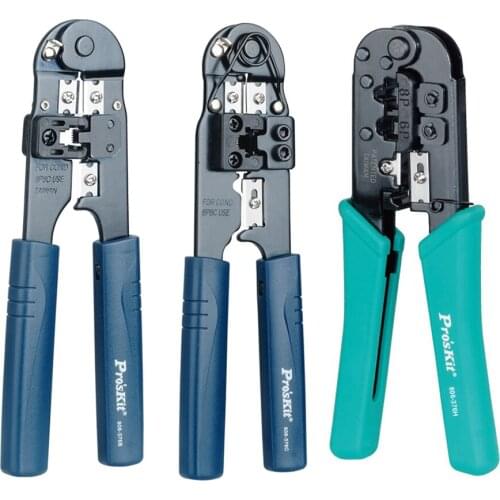 ProsKit Multi-Function 6P/8P Network Crimping Pliers Crystal Head Cable Pliers Electronic Cable Cutting Wire Stripping Pliers