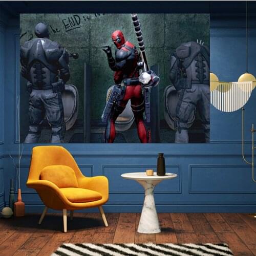 Marvel Superhero Toilet Humor Canvas Painting Superhero Avengers Funny Posters Modern Art Wall Print Canva Kids Gifts Home Decor