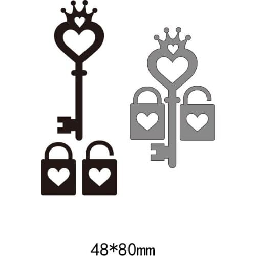 Irregular Figure key and lock frames metal steel cut dies DIY Scrapbook Album Paper Card Cutting Dies Stencil for card Crafts