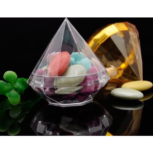 New diamond candy box creative wedding decoration candy box children birthday party supplies baby shower jewelry box