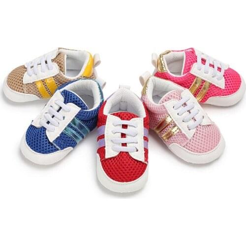 2019 New Casual Baby Shoes Boy Girl Newborn Soft Soles Crib Soft Sole Shoe Prewalker Sneaker