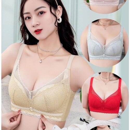 New Non Magnetic and Non Steel Thin Latex Cotton Underwear Ring with Closed Side Sweat Wicking Gathered Bra and Soft Bra