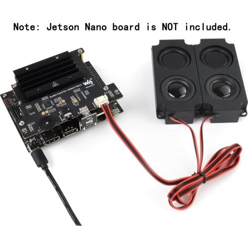 Audio Decoding Output Expansion Board Sound Card Module Shield HAT + Speaker Kit for Nvidia Jetson Nano Developer Kit B01 2GB