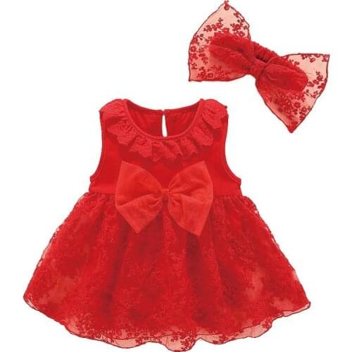 Newborn Infant Girl Dress High Quality 100% Cotton Sleeveless Dresses+Headband 2Pcs Kids Girls Clothing Cute Lovely Girl Outfits