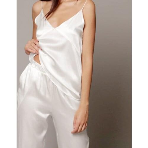 Women's Satin Pajamas Restve China