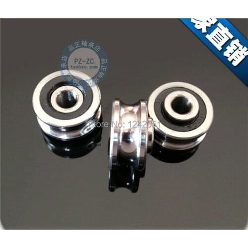 SG10 U Groove 4x13x6mm Sealed Ball Track Guide Bearing