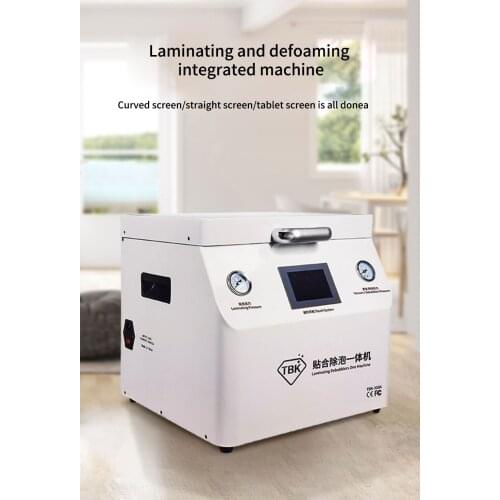 TBK 308A laminating and defoaming integrated machine 15 inch flat surface laminating machine OCA vacuum pressing machine