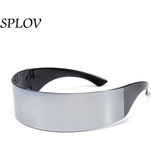 Unique Wrap Around Sunglasses Men Women Novelty Mask Costume Glasses Dancing Party Festival Halloween Decoration Cool Eyewear