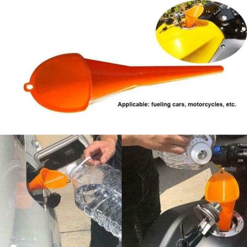 Universal Motorcycle Car Long Mouth Funnel Plastic Refueling No Liquid Spillage Filling Funnel Tool Motor Car Accessaries