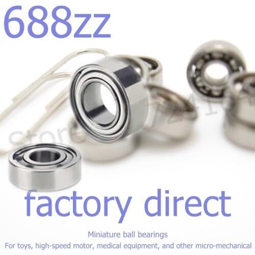 High Quality Model bearing 688ZZ L1680ZZ X8ZZ W688ZZ ULZ816 8*16*5 mm metric miniature shielded deep groove ball bearing