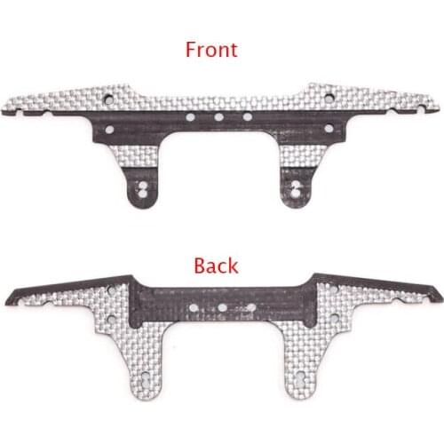 1 Piece CNC Carbon Fiber Brake Skid Front Lower Roller Stay Anti-Hang Parts 95262 for Tamiya Mini 4WD Racing Car Model