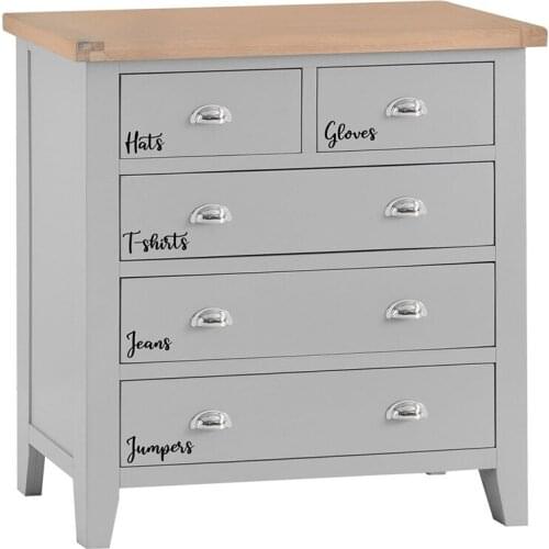 10Pcs Childrens Clothing Organisation Wardrobe Decal Sticker Socks Shorts Jeans Tshirts Label Vinyl Home Decor