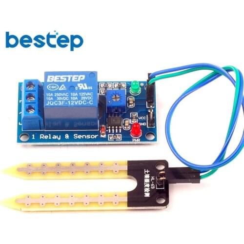 DC 12V soil moisture sensor relay control module Automatic watering of the humidity starting switch