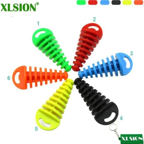 XLSION 4x 2-Stroke Muffler Exhaust Pipe Silencer Wash Plug For ATV Quad Pit Dirt Bike Scooter Motorcycle