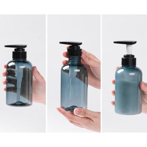 3 Pcs/Set Soap Dispenser Bottle Bathroom Shampoo Bottle Large-capacity Press Type Lotion Body Soap Empty Bottle Set 500ML