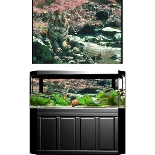 3D Aquarium Background Sticker Wallpaper HD Fish Tank Picture Decoration Paper Cling Decals Sticker