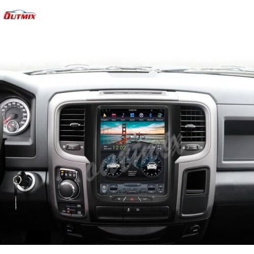 4G+64G GPS Navigation For Dodge RAM 2014-2018 Tesla Style Car DVD Player Android 9.0 Radio Multimedia Car Stereo Headunit