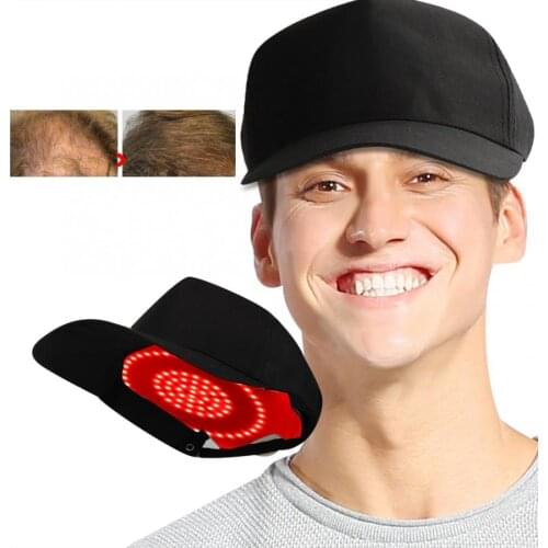 76pcs Lamp Bead Hair Growth Hat Cap Oil Control Adjustable Hair Growth Treatment Instrument l
