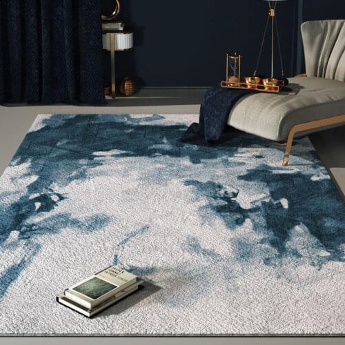 Modern Abstract Fluffy Rug Living Room Fluffy Home Rug Bedroom Sofa Coffee Table Area Floor Pad Study Fur Rug Rug Doormat