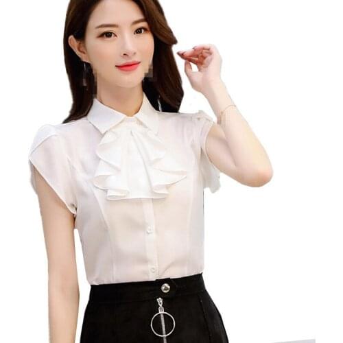B2216 Spring summer 2020 new Korean version womens fashion leisure chiffon shirt cheap wholesale