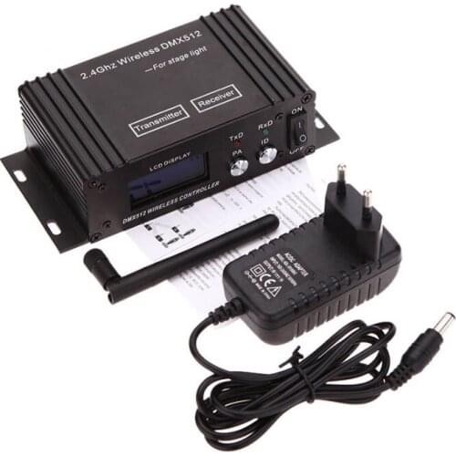 2.4G Wireless Dmx 512 Controller Transmitter Receiver Lcd Display Dmx Controller Repeater Disco Light Led Par Light Controller