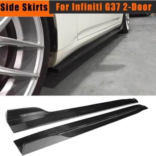 Side Skirts for Infiniti G37 2-Door Base Journey Coupe Door Side Bumper Extension Lip 2008-2013 Carbon Fiber / FRP