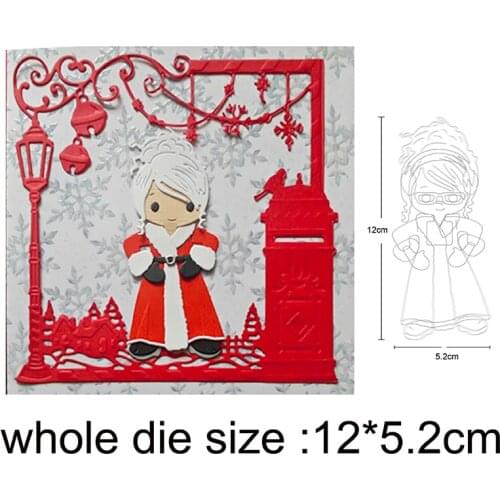 Carft dies Christmas Santa Claus Metal Cutting Dies Stencils dies for DIY Scrapbooking dies Cards Paper Decor Embossing die cuts