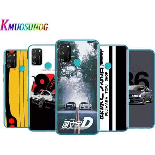 Transparent Cover Initial D AE86 For Honor V30 View 20 V20 30i 30S 30 20S 20E 20i 20 Lite Pro Plus Phone Case