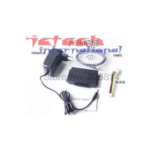 By dhl or ems 10pcs SATA USB 3.0 IDE Adapter Cable Hard Disk Driver SATA to USB Converter for 2.5/3.5/5.25 Drive HDD SSD