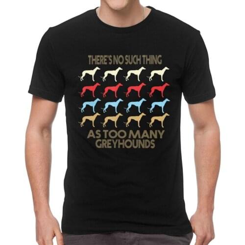Greyhound Lovers T Shirt Men 100% Cotton Printing T-shirts Fashion Tshirt Short Sleeve Funny Love Dog Pet Tee Top