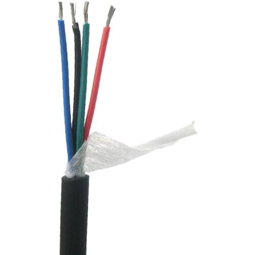 Flexible Control Wire 4 Core 0.14,0.2,0.3mm² 100m with Tinned Pure Oxygen Free Copper (26,24,22AWG)