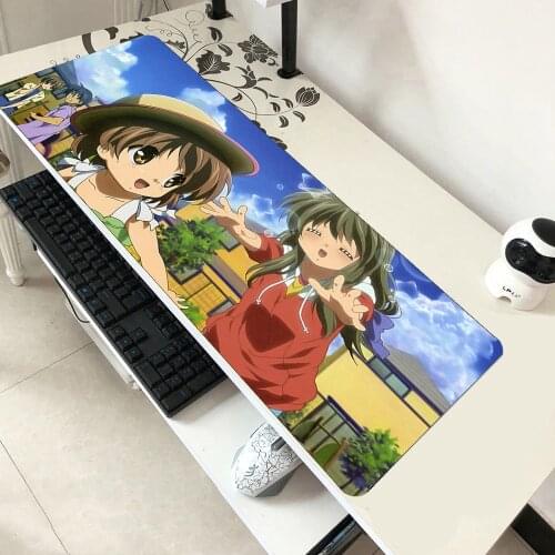 Clannad Mousepad 900x400x2mm Gaming Mouse Pad Birthday Gamer Mat Computer Desk Padmouse Keyboard Customized Locrkand Play Mats