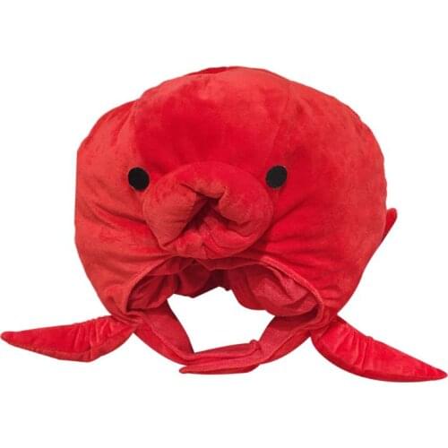 Cute Octopus Sea Animal Hat Plush Stuffed Toy Headwear Cap Cosplay Party Props