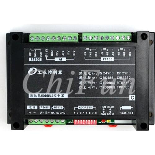 4 channel PT100 temperature acquisition module thermal resistance acquisition module Modbus protocol standard RS485/232