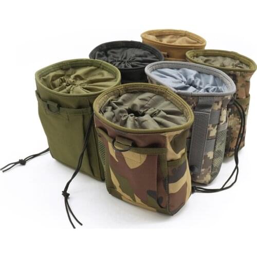 Molle System Hunting Tactical Magazine Dump Drop Pouch Recycle Waist Pack Ammo Bags Airsoft Military Accessories Bag Nylon