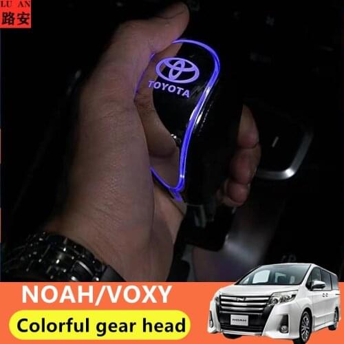 It is suitable for Toyota Noah Voxy 70 80 series gear lever led with light emitting gear handle seven color changing gear access