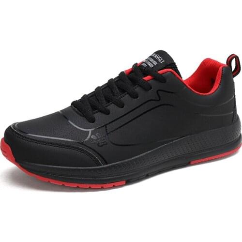 Autumn Hot Style Leather Mens Sneakers Outdoor Stylish Male Sneakers Comfort Men Casual Sports Shoes Hard-Wearing