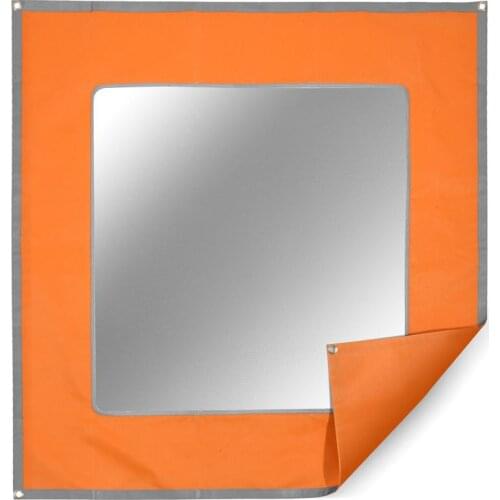 Portable Square BBQ Pit Grill Protective Mat Fireproof Reflective Protect Pad Backyard Floor Protective Rug Camping Tool